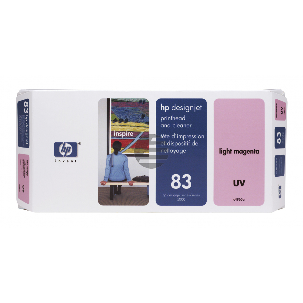 HP Tintendruckkopf UV-Tintensystem magenta light (C4965A, 83)
