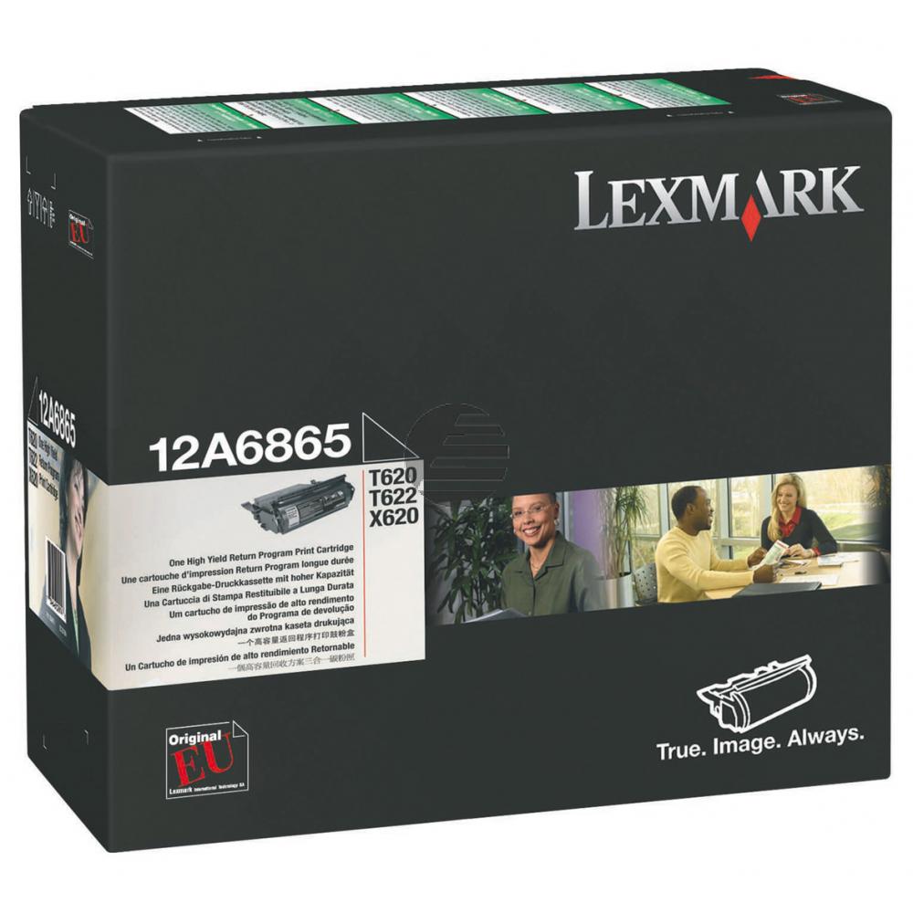 Lexmark Toner-Kartusche Prebate schwarz HC (12A6865)