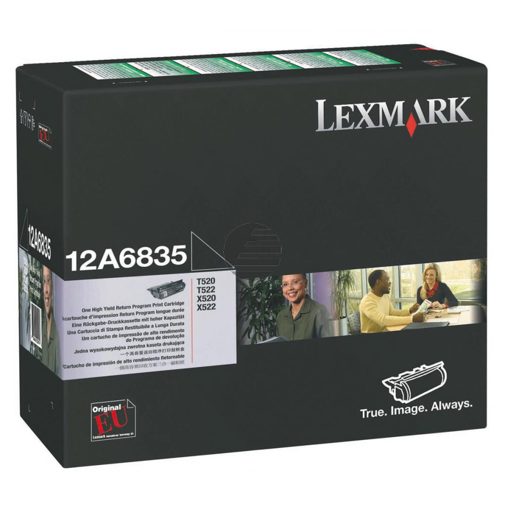 Lexmark Toner-Kartusche Prebate schwarz HC (12A6835)