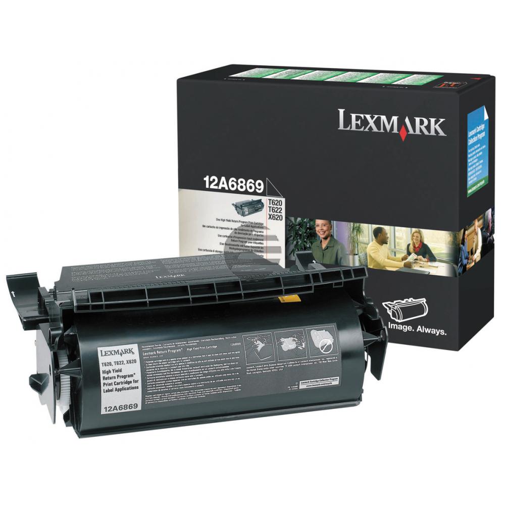 Lexmark Toner-Kartusche Prebate Etikettendruck schwarz (12A6869)