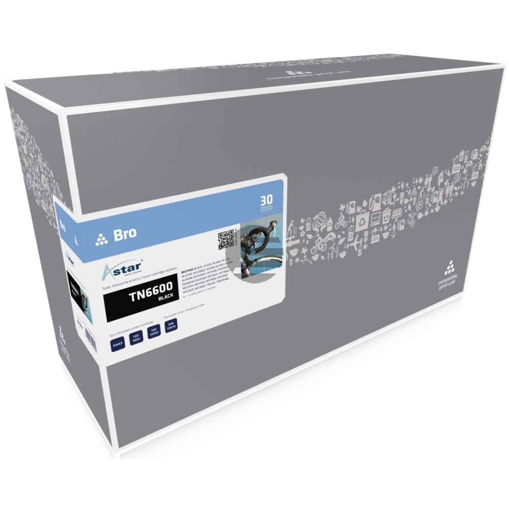 Astar Toner-Kartusche schwarz HC (AS10036) ersetzt TN-6600