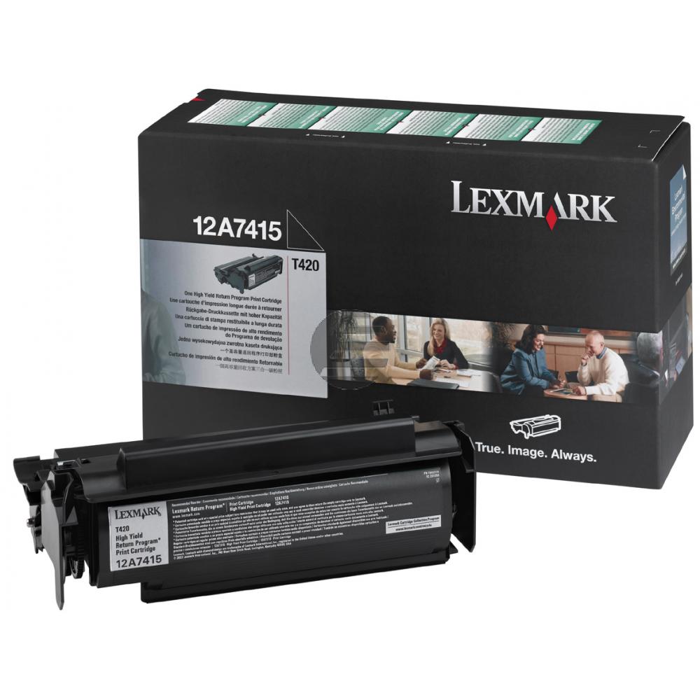 Lexmark Toner-Kartusche Prebate schwarz HC (12A7415)