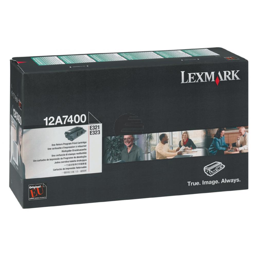 Lexmark Toner-Kartusche Prebate schwarz (12A7400)