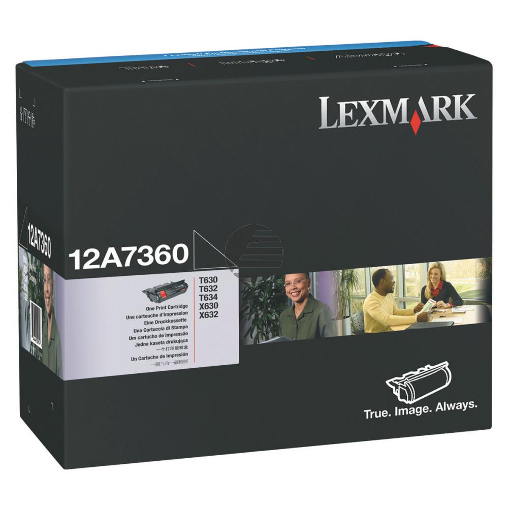 Lexmark Toner-Kartusche schwarz (12A7360)