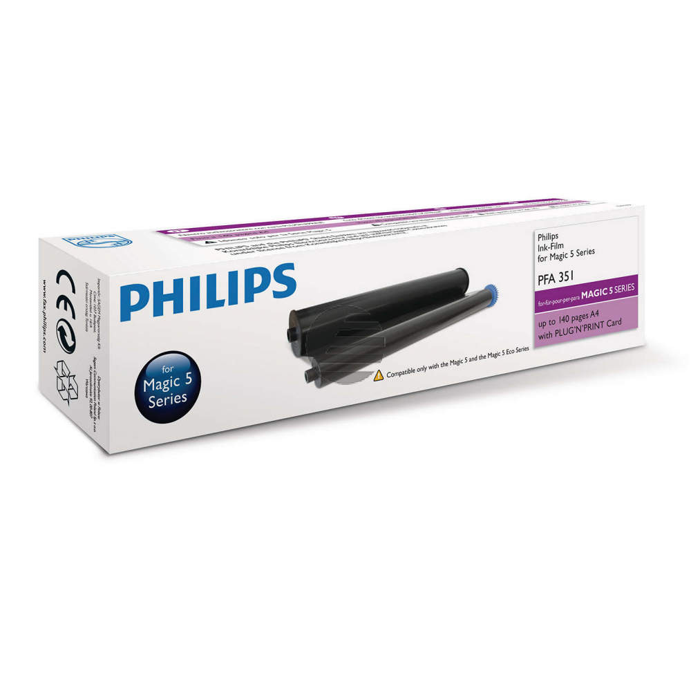 Philips Thermo-Transfer-Rolle schwarz HC (PFA-351)