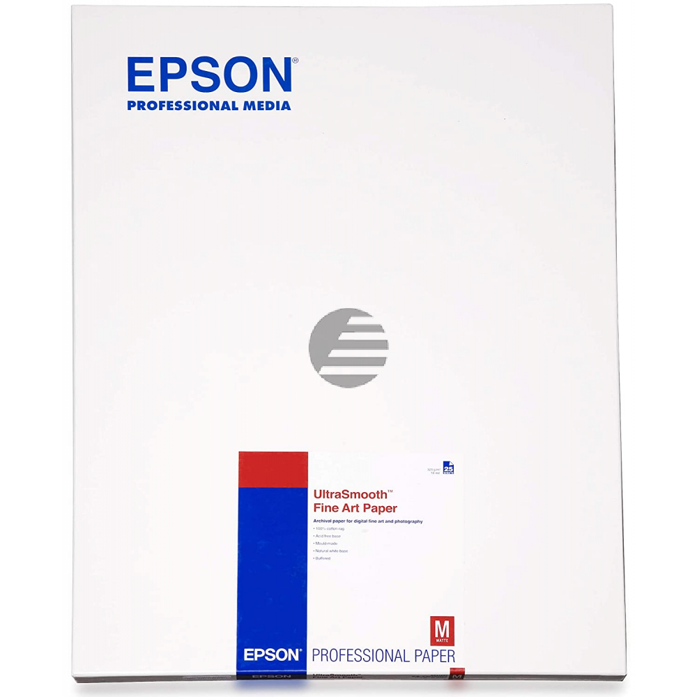 Epson Ultrasmooth Fine Art Papier Roll DIN A2 25 Seiten weiß (C13S042105)