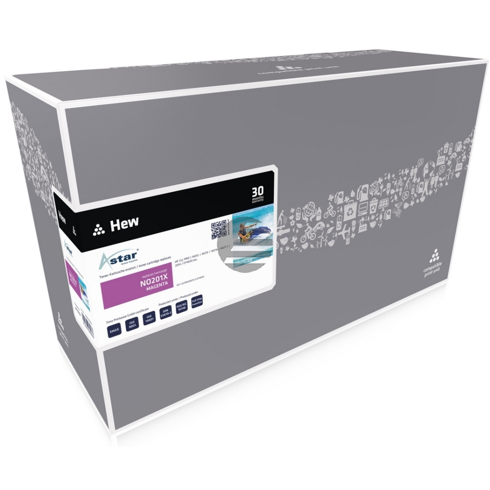 Astar Toner-Kit magenta HC (AS12252) ersetzt 201X Astar Toner-Kit magenta HC (AS12252) ersetzt 201X