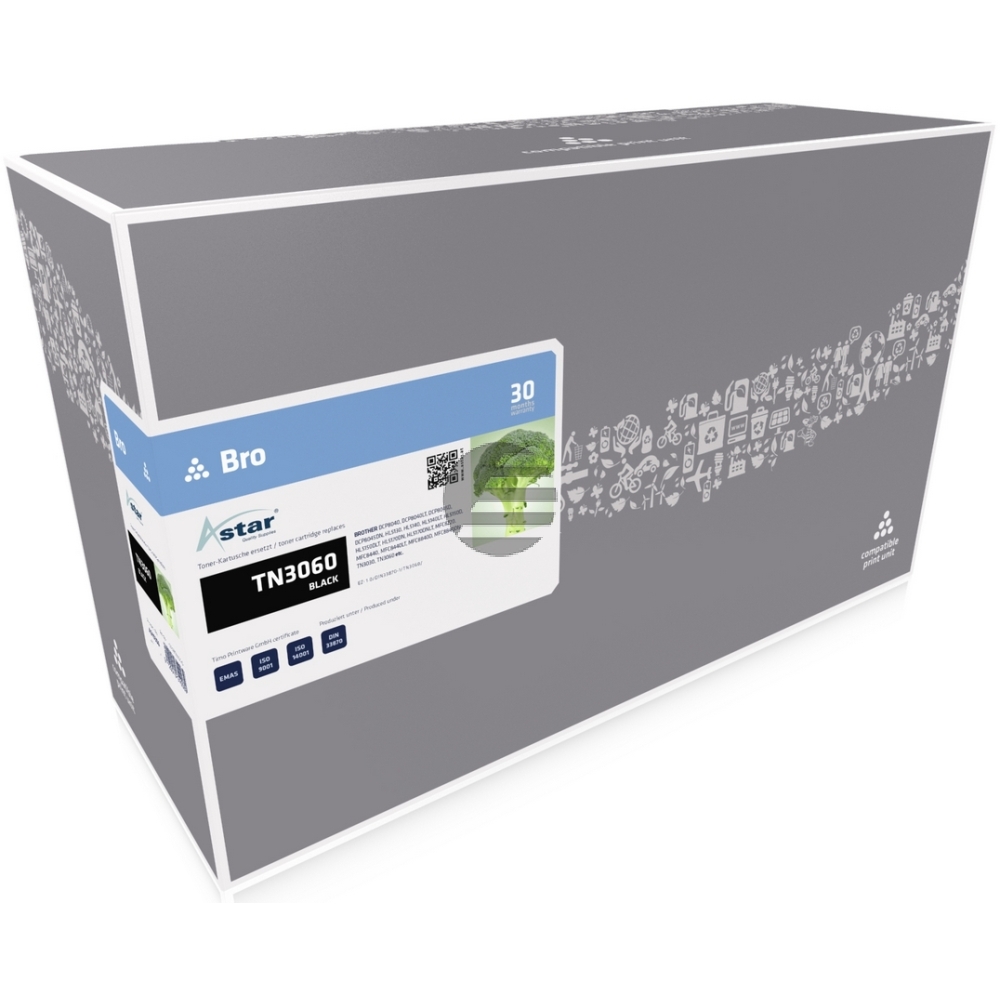 Astar Toner-Kit schwarz HC (AS10306) ersetzt TN-3060