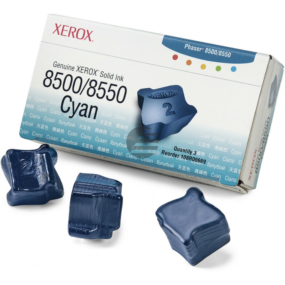 Xerox Colorstix 3 x cyan (108R00669)