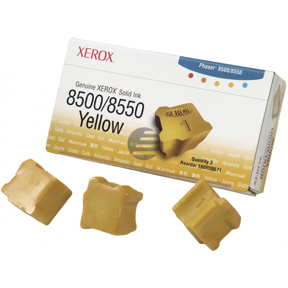 Xerox Colorstix 3 x gelb (108R00671)