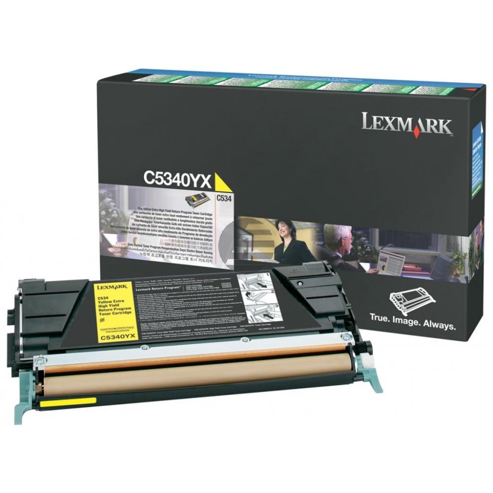 Lexmark Toner-Kartusche Prebate gelb HC plus (C5340YX)