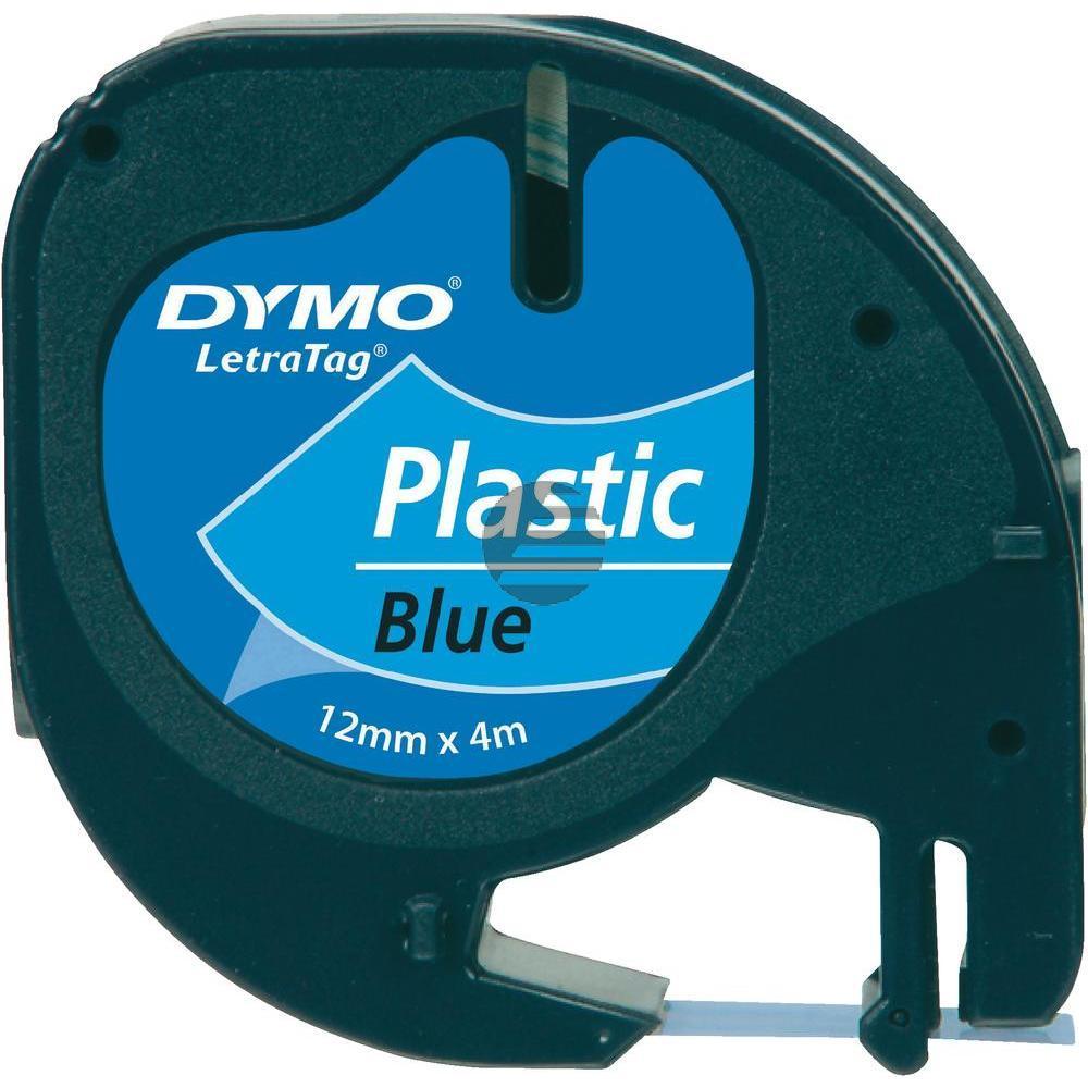 Dymo Schriftbandkassette schwarz/blau (91225)