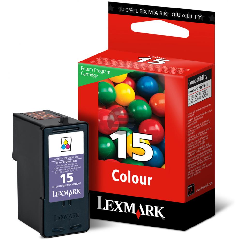 Lexmark Tintenpatrone Prebate 3-farbig (18C2110E, 15)