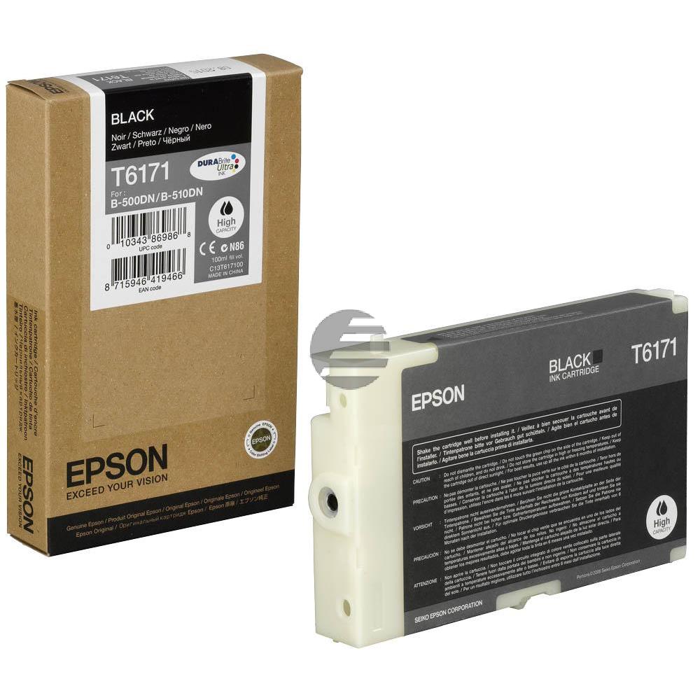 Epson Tintenpatrone schwarz HC (C13T617100, T6171)