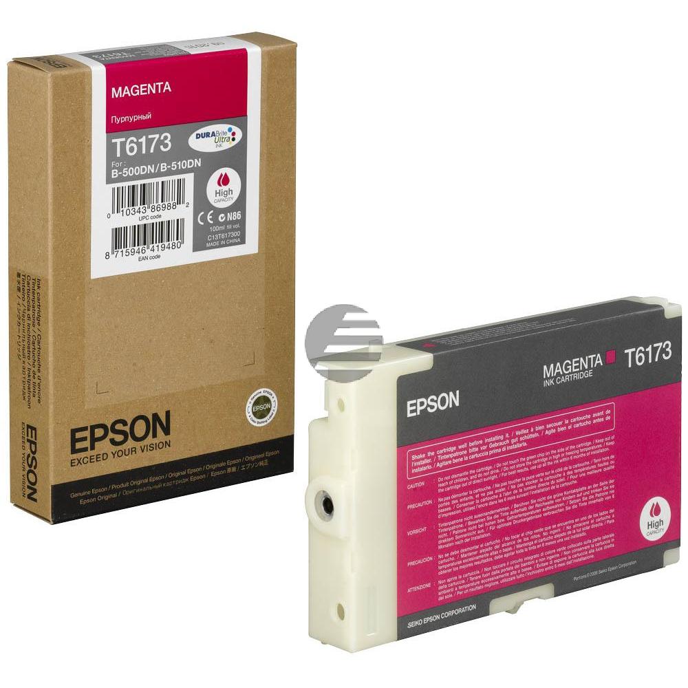 Epson Tintenpatrone magenta HC (C13T617300, T6173)