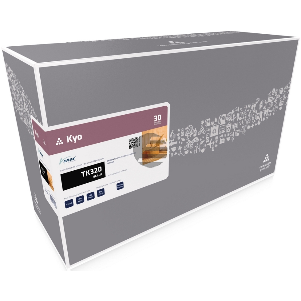 Astar Toner-Kit schwarz HC (AS11320) ersetzt TK-320