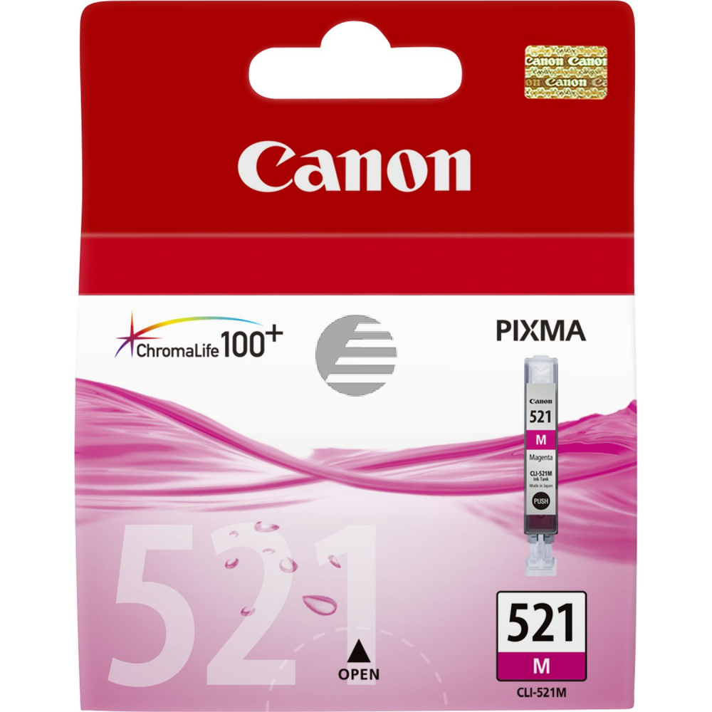 Canon Tintenpatrone magenta (2935B001, CLI-521M)