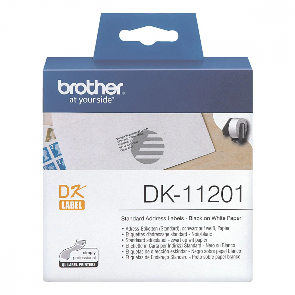 Brother Adress-Etiketten weiß (DK-11201)