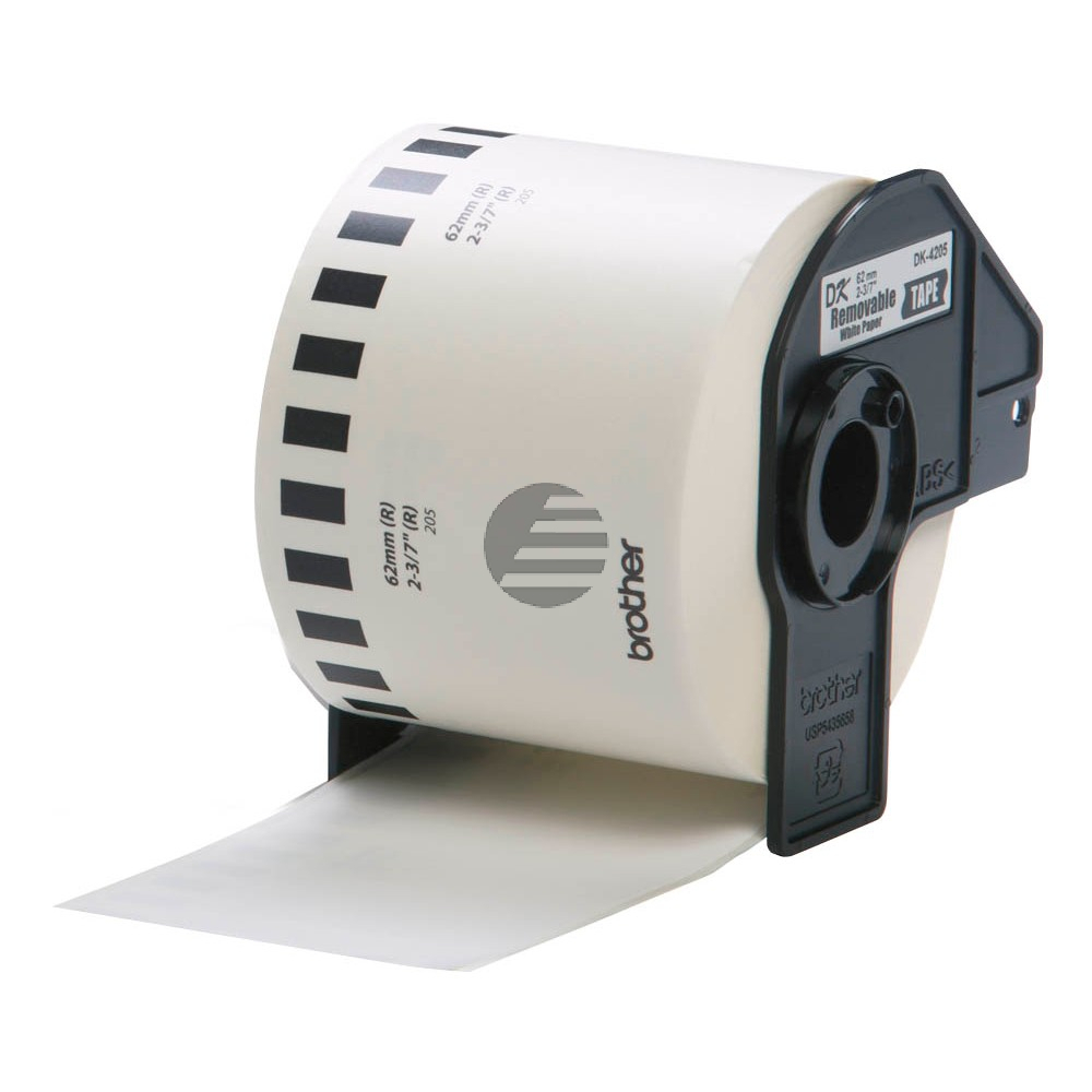 Brother Endlos-Etikett weiß 62mm x 30,48m (DK-44205)