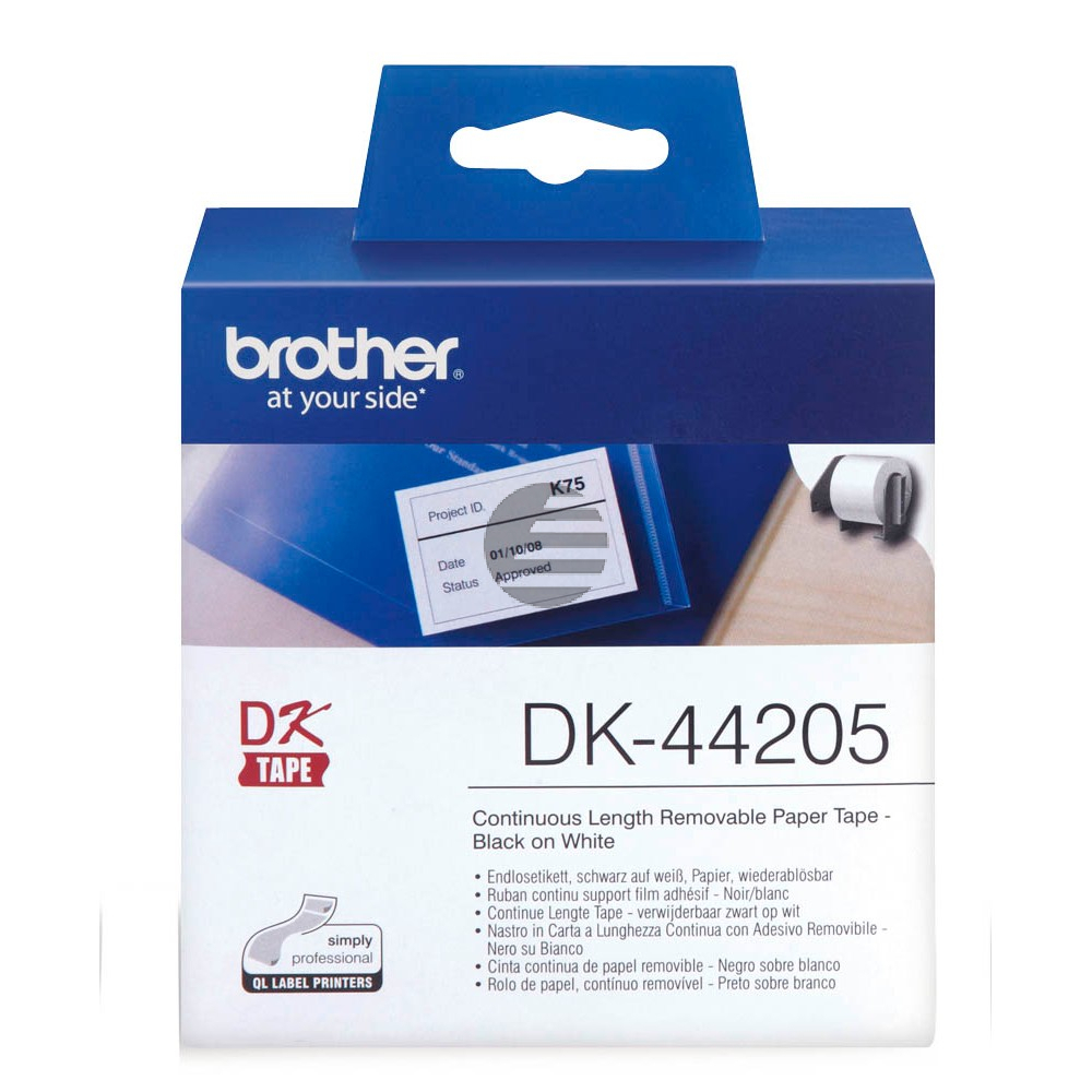 Brother Endlos-Etikett weiß (DK44205)