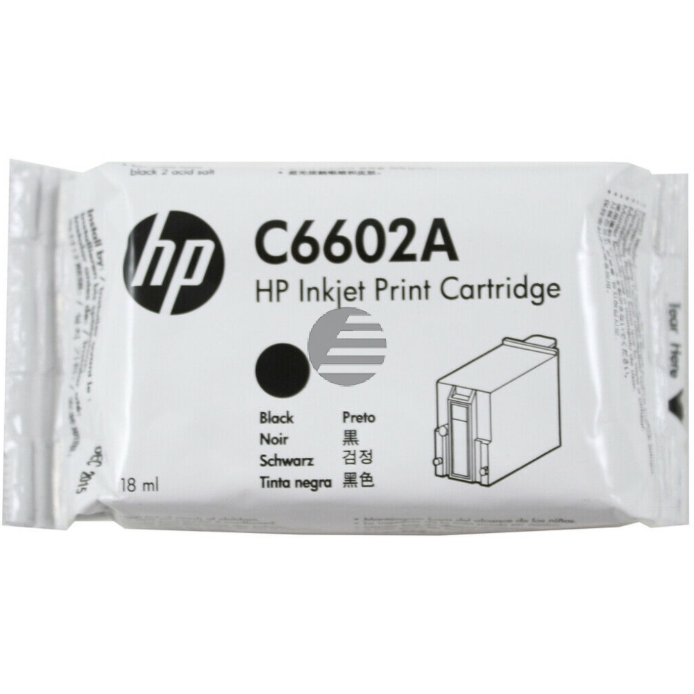 HP Tintendruckkopf schwarz (C6602A)