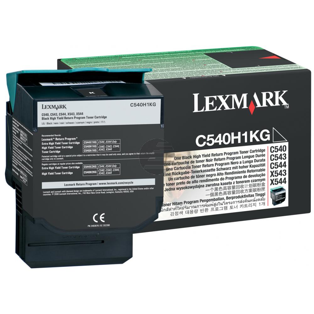 Lexmark Toner-Kit Prebate schwarz HC (C540H1KG)