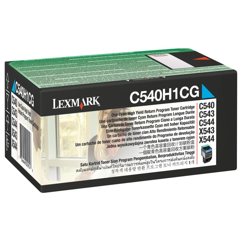 Lexmark Toner-Kit Prebate cyan HC (C540H1CG)
