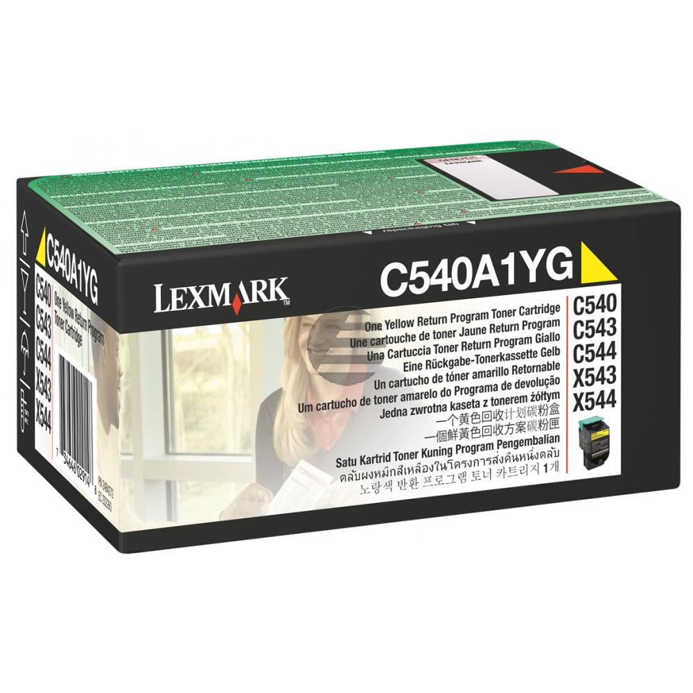 Lexmark Toner-Kartusche Prebate gelb (C540A1YG)