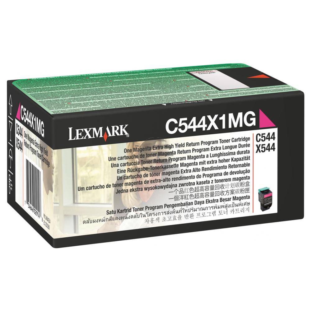 Lexmark Toner-Kit Prebate magenta HC plus (C544X1MG)