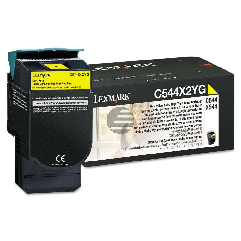Lexmark Toner-Kit gelb HC plus (C544X2YG)