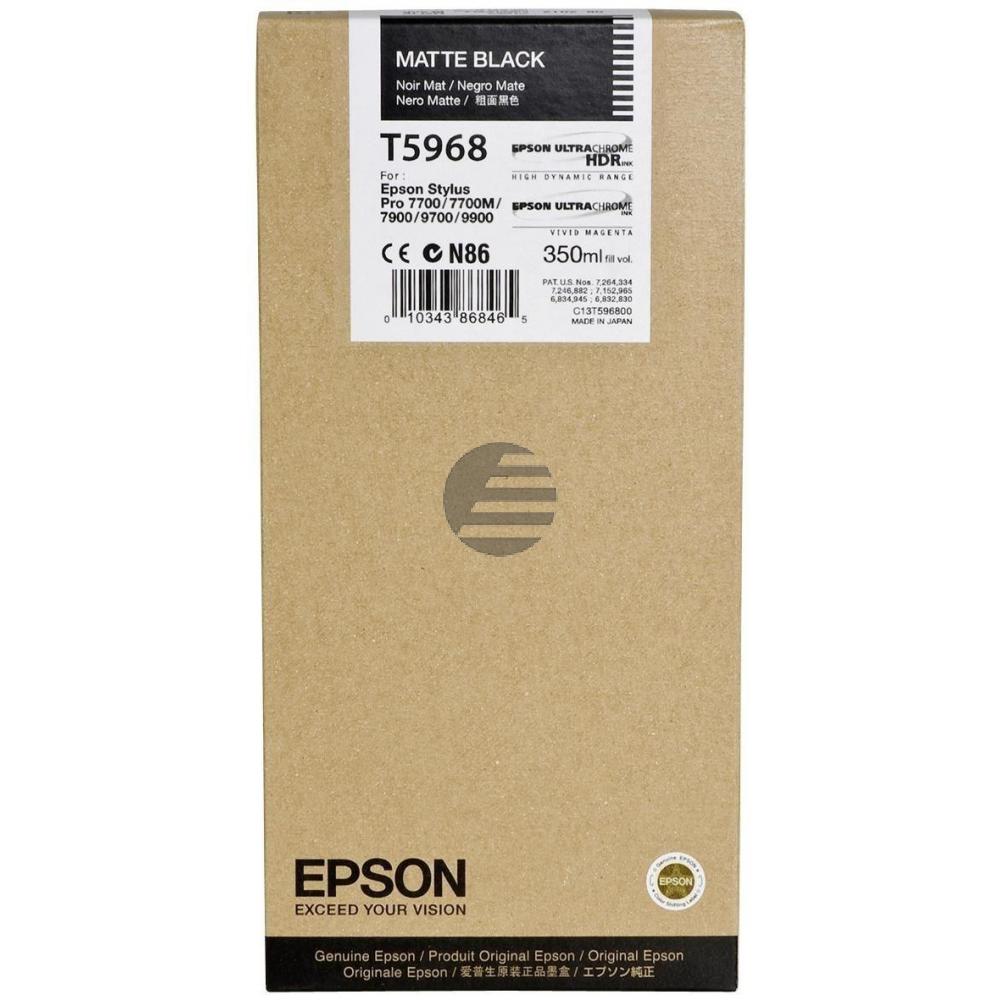 Epson Tintenpatrone schwarz matt (C13T596800, T5968)