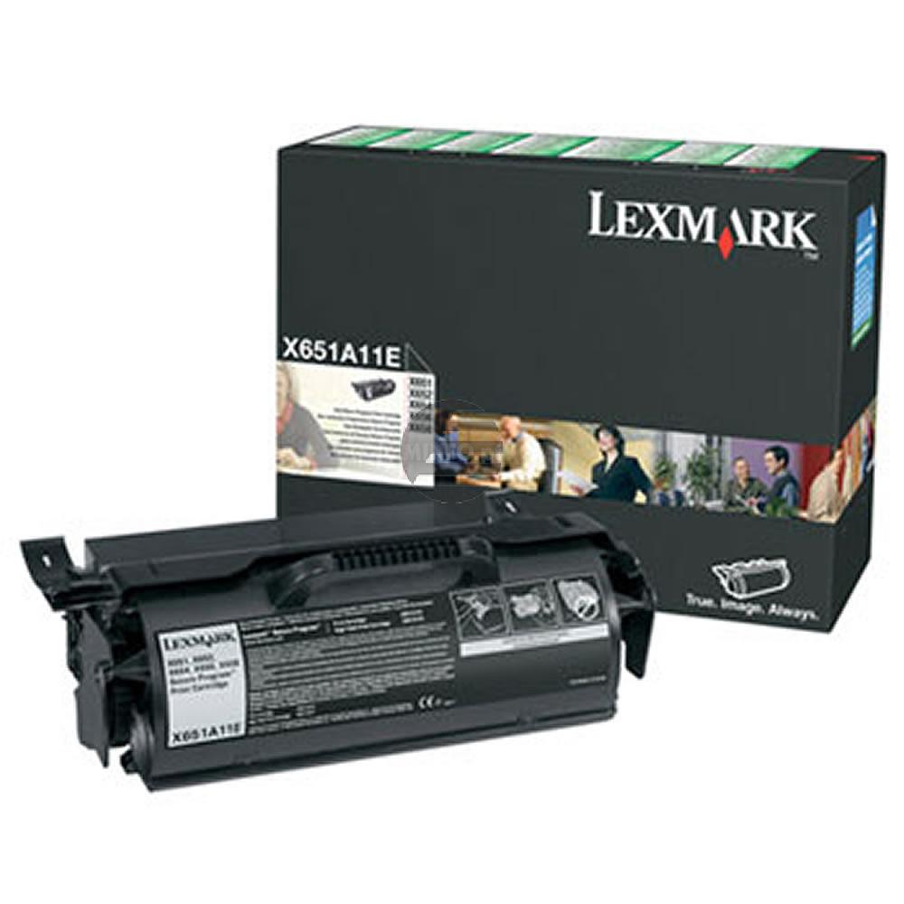 Lexmark Toner-Kartusche Prebate schwarz (X651A11A)