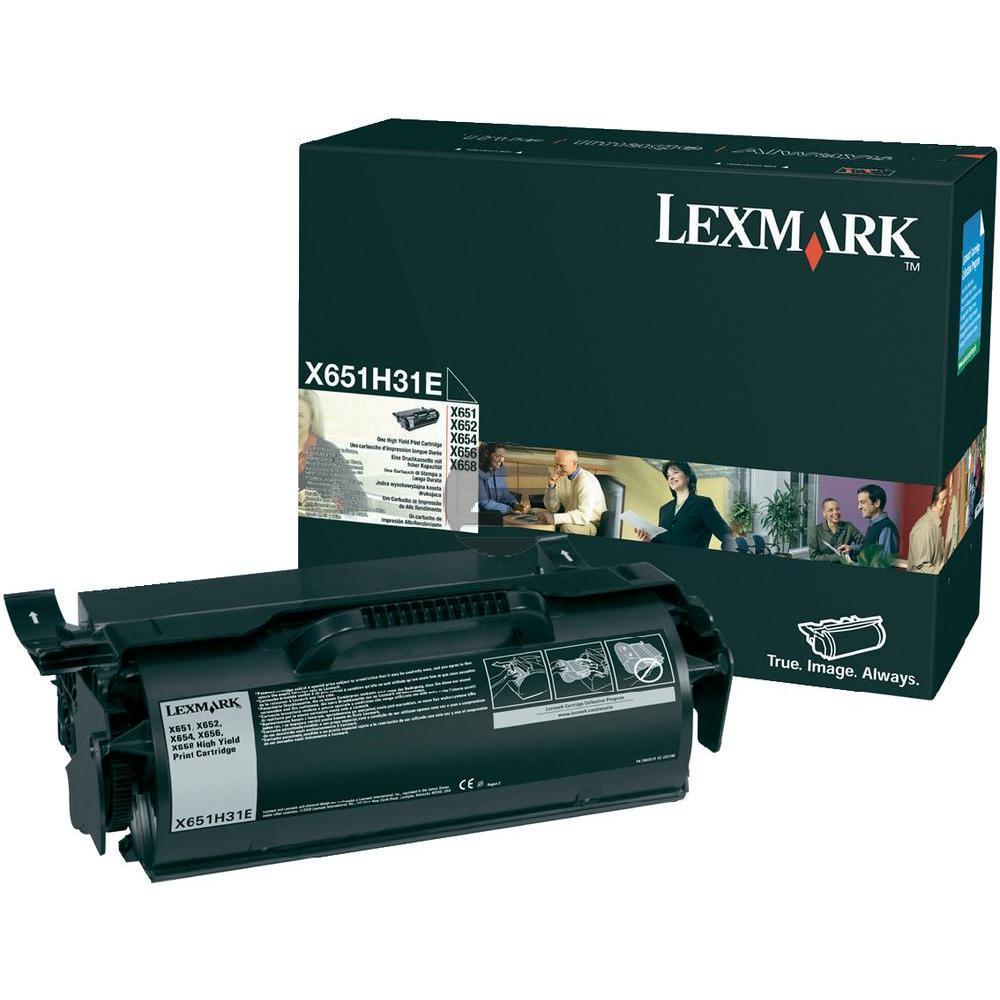 Lexmark Toner-Kartusche Corporate schwarz HC (X651H31E)