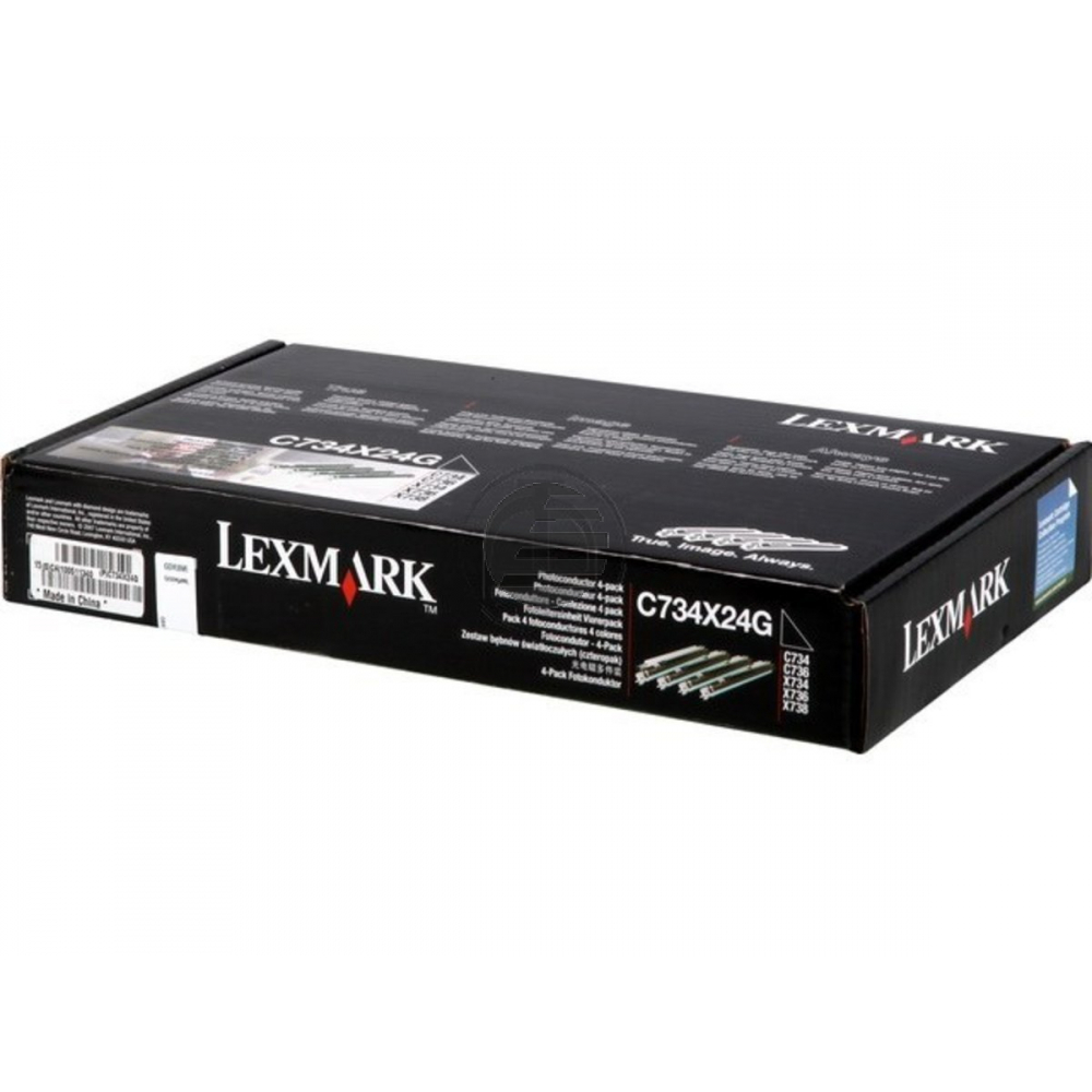 Lexmark Fotoleitertrommel gelb, magenta, schwarz, cyan (C734X24G)