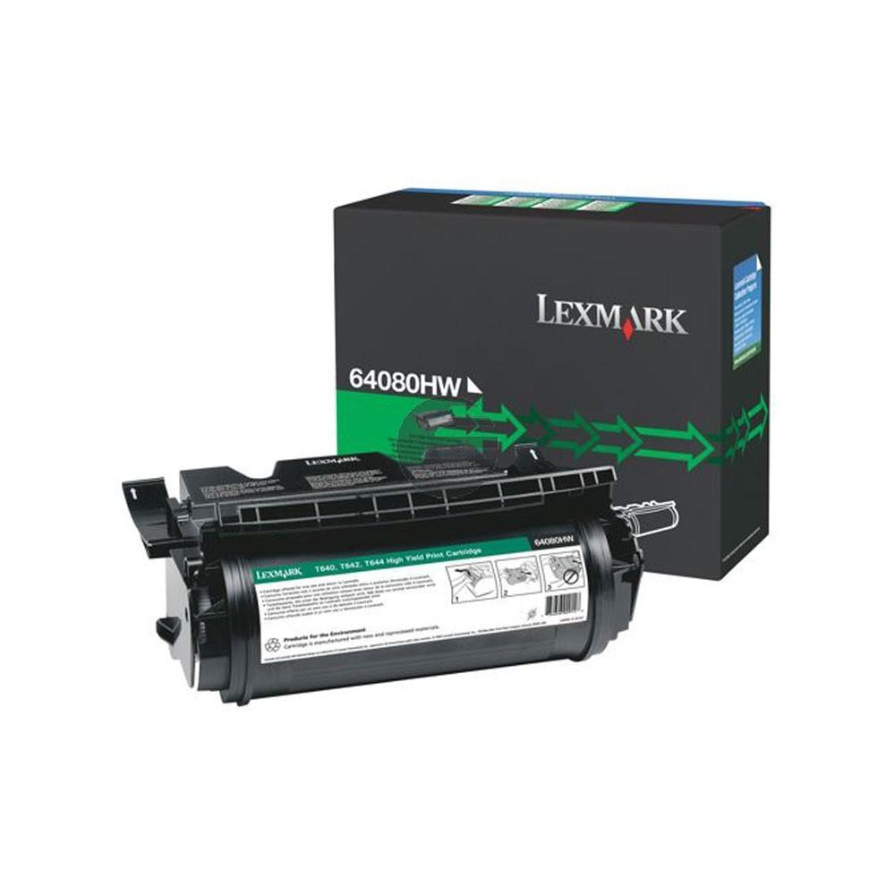 Lexmark Toner-Kartusche refurbished schwarz HC (64080HW) Lexmark Toner-Kartusche refurbished schwarz HC (64080HW)