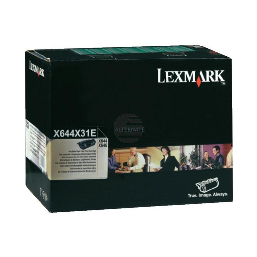 Lexmark Toner-Kartusche schwarz HC plus (X644X31E)