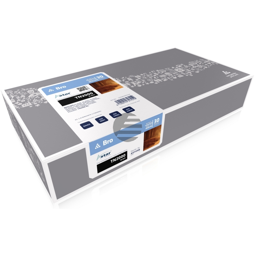 Astar Toner-Kit schwarz HC (AS11200) ersetzt TN-2000