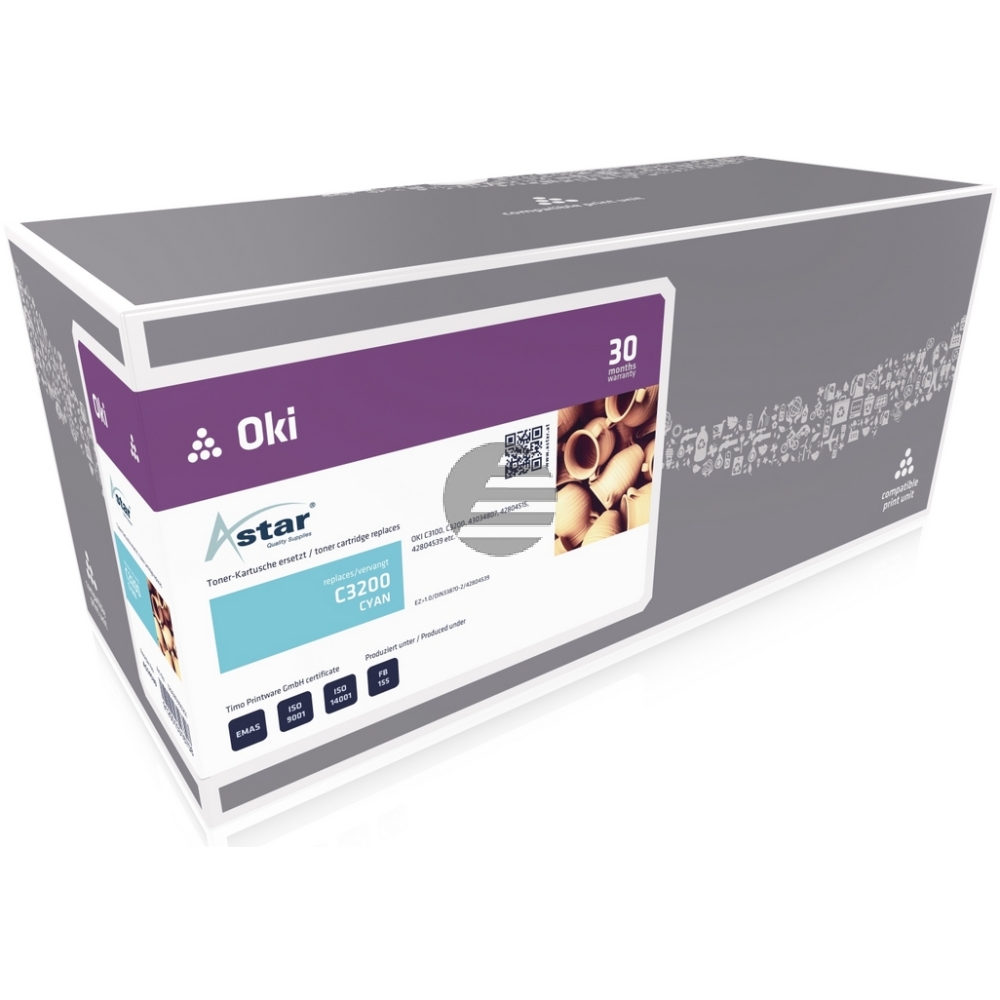 Astar Toner-Kit cyan HC (AS14539) ersetzt 42804539