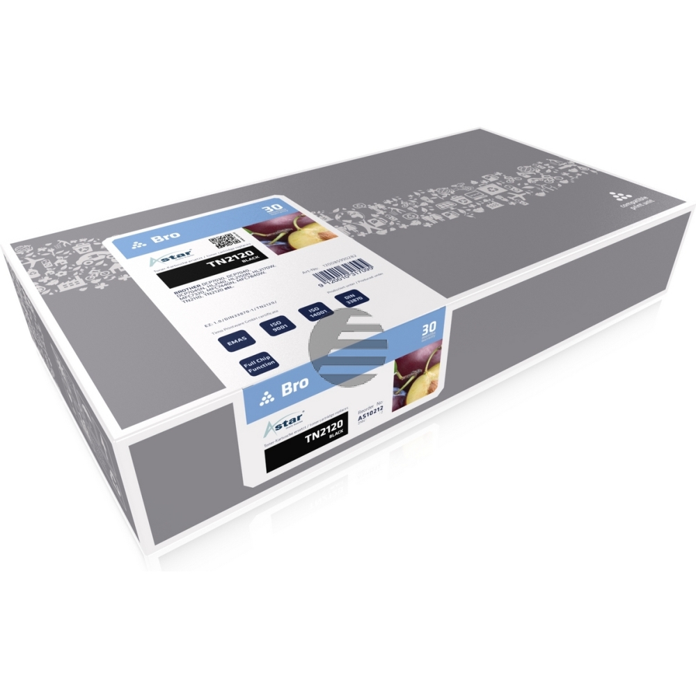 Astar Toner-Kit schwarz HC (AS10212) ersetzt TN-2120