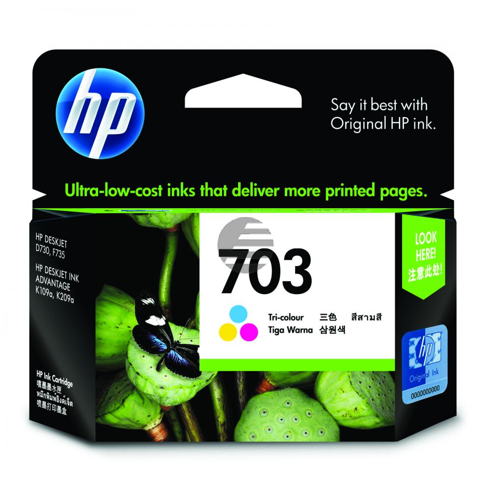 HP Tintendruckkopf 3-farbig (CD888AA, 703)