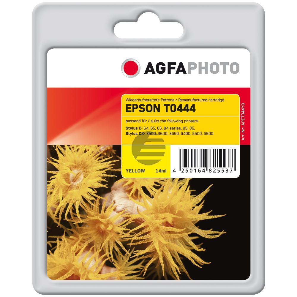 Agfaphoto Tintenpatrone gelb HC (APET044YD) ersetzt T0444
