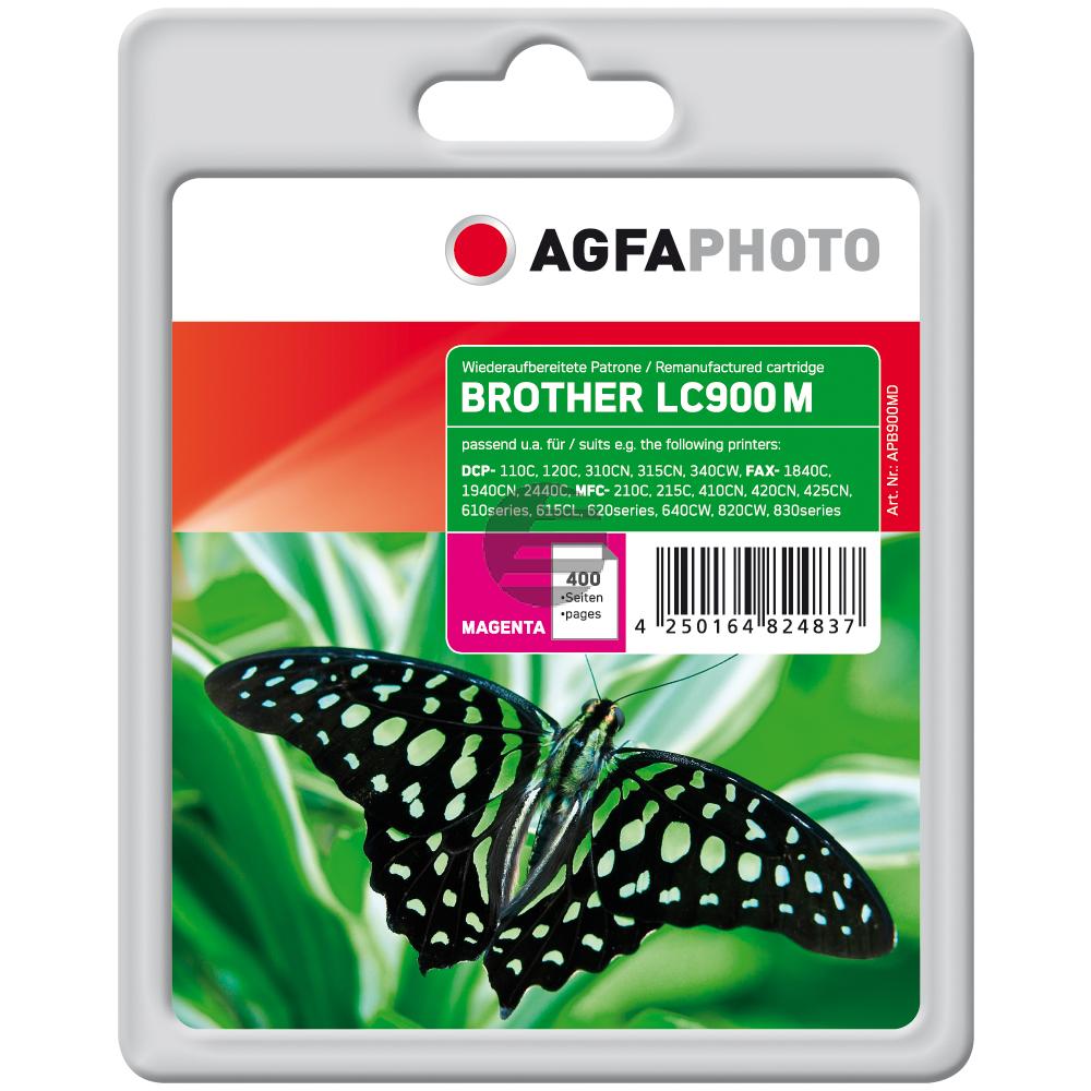 Agfaphoto Tintenpatrone magenta (APB900MD) ersetzt LC-900M