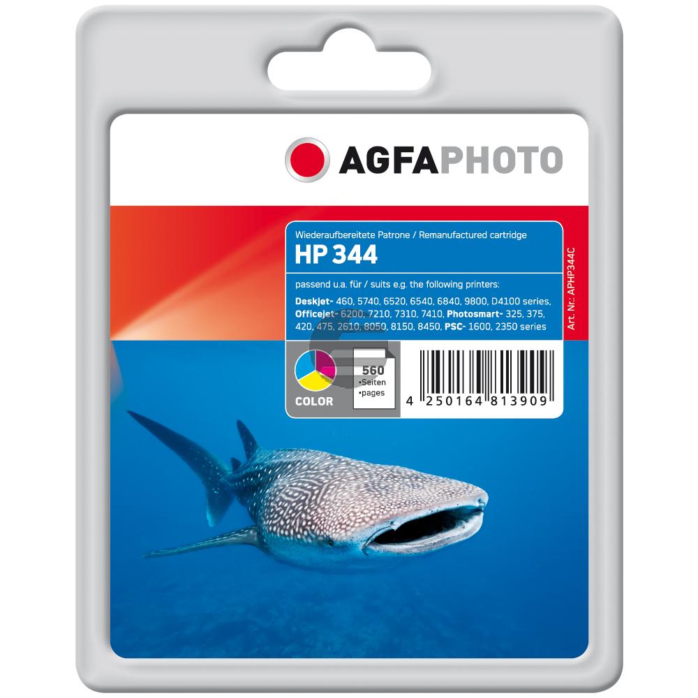 Agfaphoto Tintendruckkopf cyan/magenta/gelb HC (APHP344C) ersetzt 344