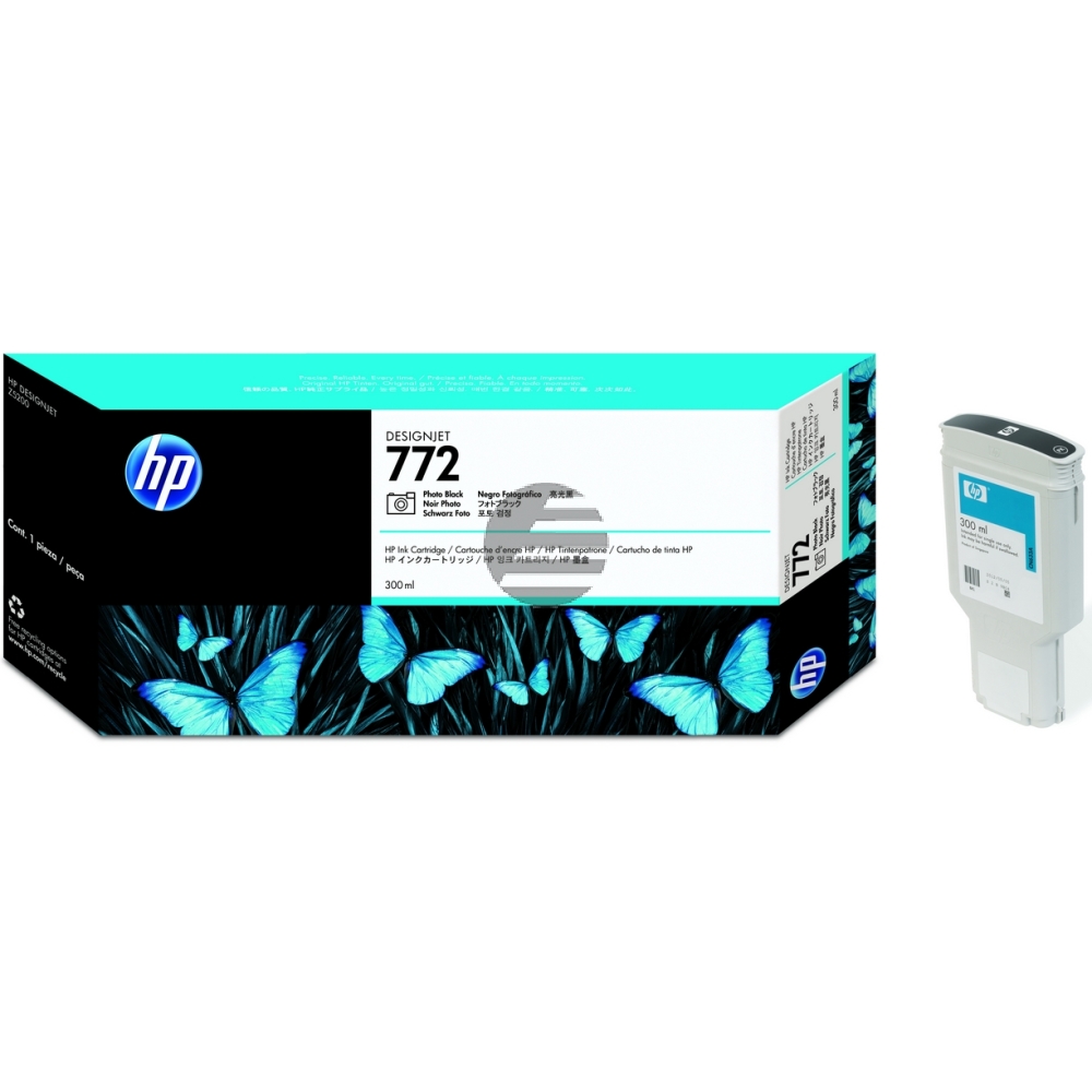 HP Tintendruckkopf photo schwarz (CN633A, 772)