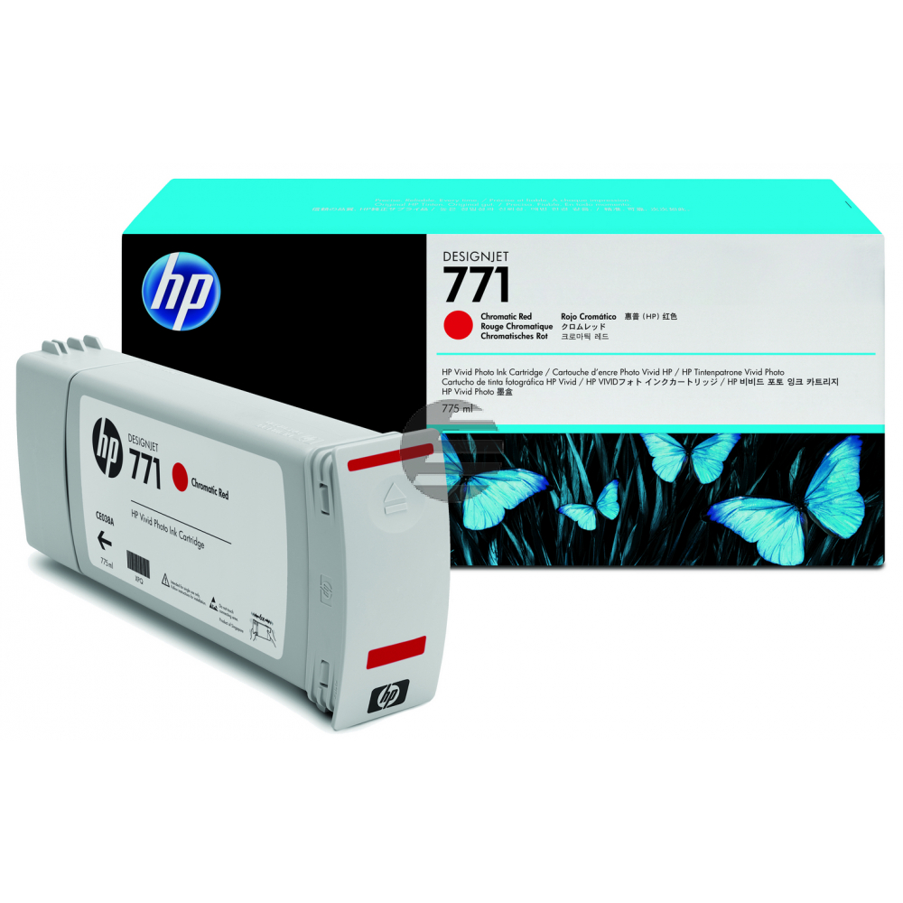 HP Tintenpatrone chromatic rot (CE038A, 771)