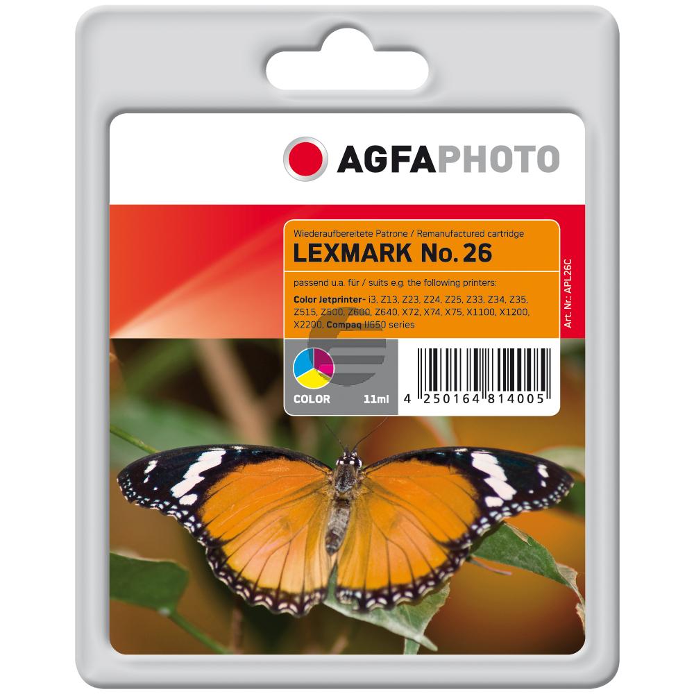 Agfaphoto Tintendruckkopf cyan/magenta/gelb HC (APL26C) ersetzt 26