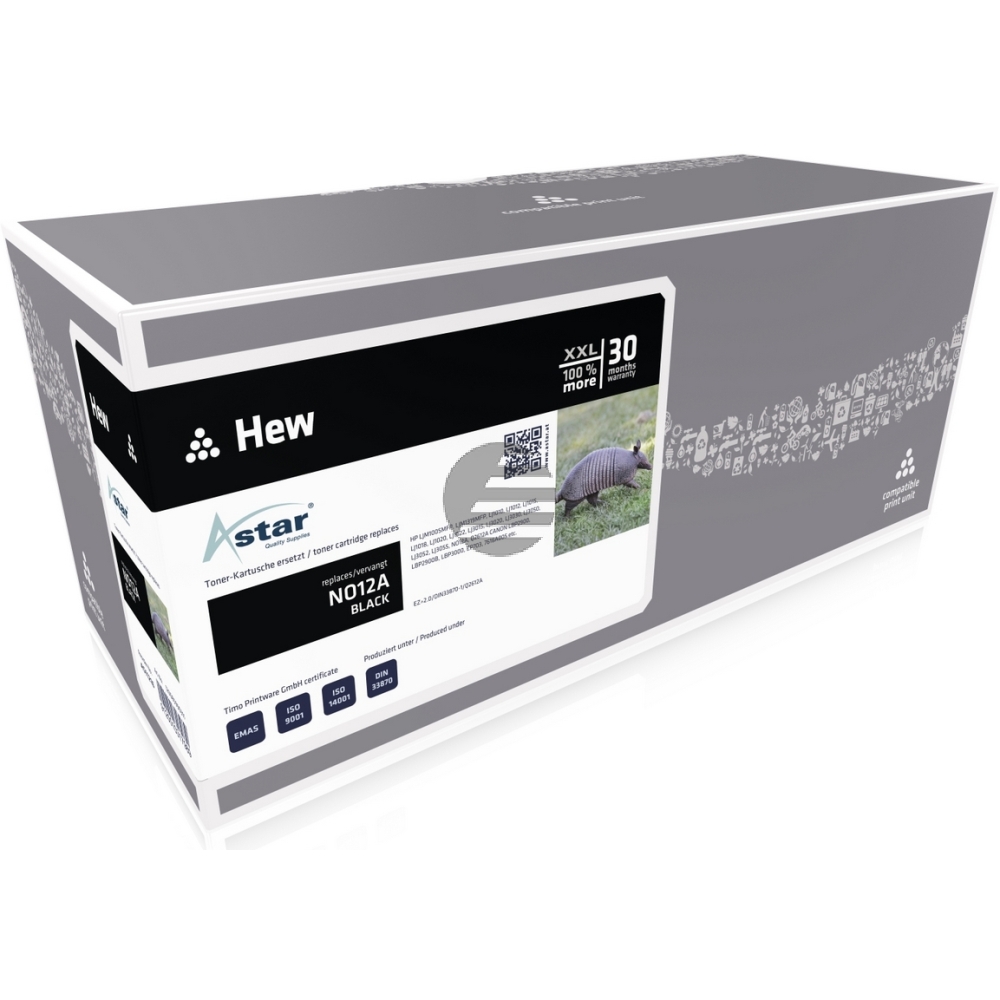 Astar Toner-Kartusche schwarz HC plus (AS11216) ersetzt 12A