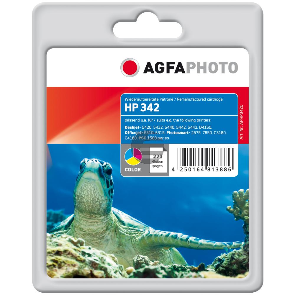 Agfaphoto Tintendruckkopf cyan/gelb/magenta (APHP342C) ersetzt 342 Agfaphoto Tintendruckkopf cyan/gelb/magenta (APHP342C) ersetzt 342