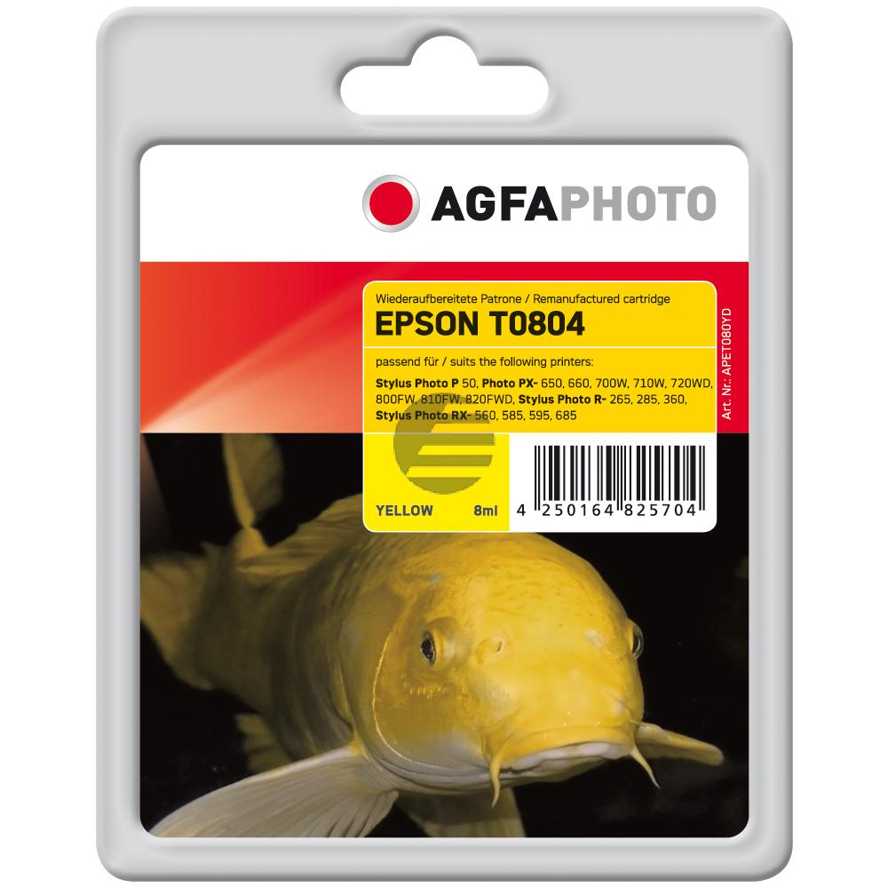 Agfaphoto Tintenpatrone gelb (APET080YD) ersetzt T0804