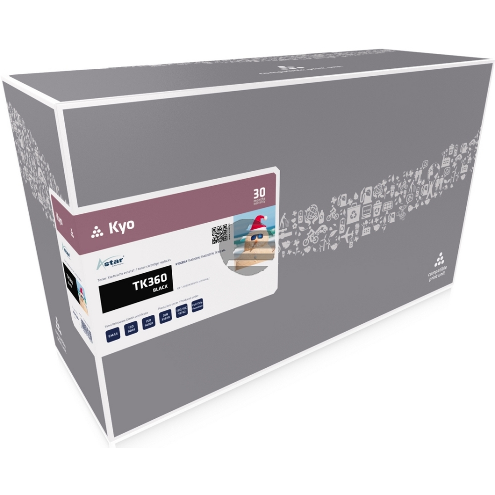 Astar Toner-Kit schwarz (AS10360) ersetzt TK-360 Astar Toner-Kit schwarz (AS10360) ersetzt TK-360